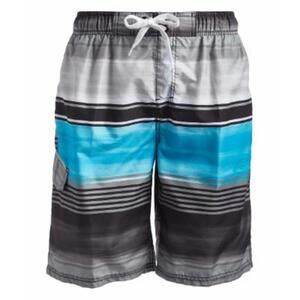 Kanu Surf mens Flex Swim Trunks, Avalon Black/Aqua, X-Large US